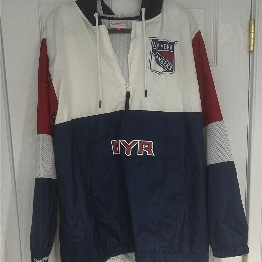 Mitchell & Ness New York Rangers Colorblock Jacket